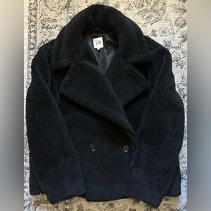 Gap Sherpa Moto Jacket Black Medium